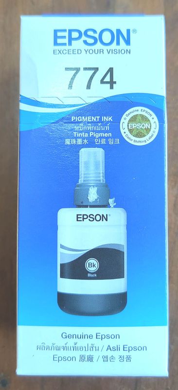 Tinta Printer EPSON 774 - Warna HITAM 140 ml