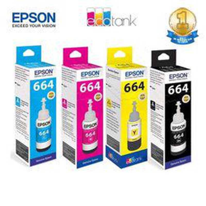 Tinta Epson 664 Original untuk printer L100/L1200/L1300 - Black