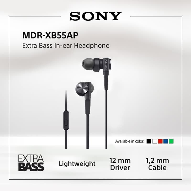 Sony MDR-XB55AP Extra Bass In-ear Headphone