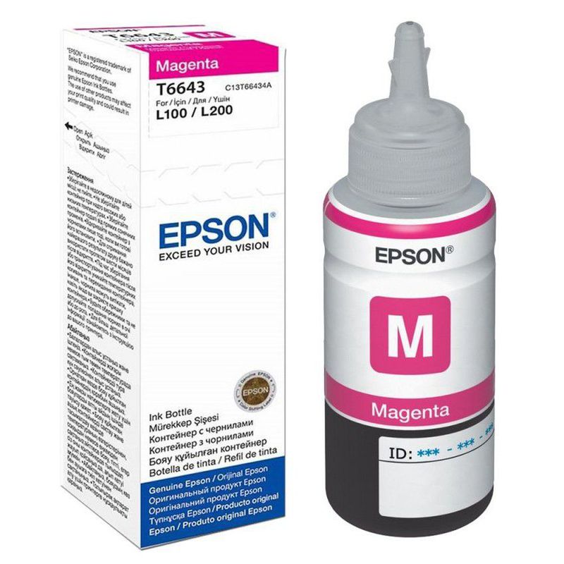 Tinta Printer Epson Seri T6643 Magenta