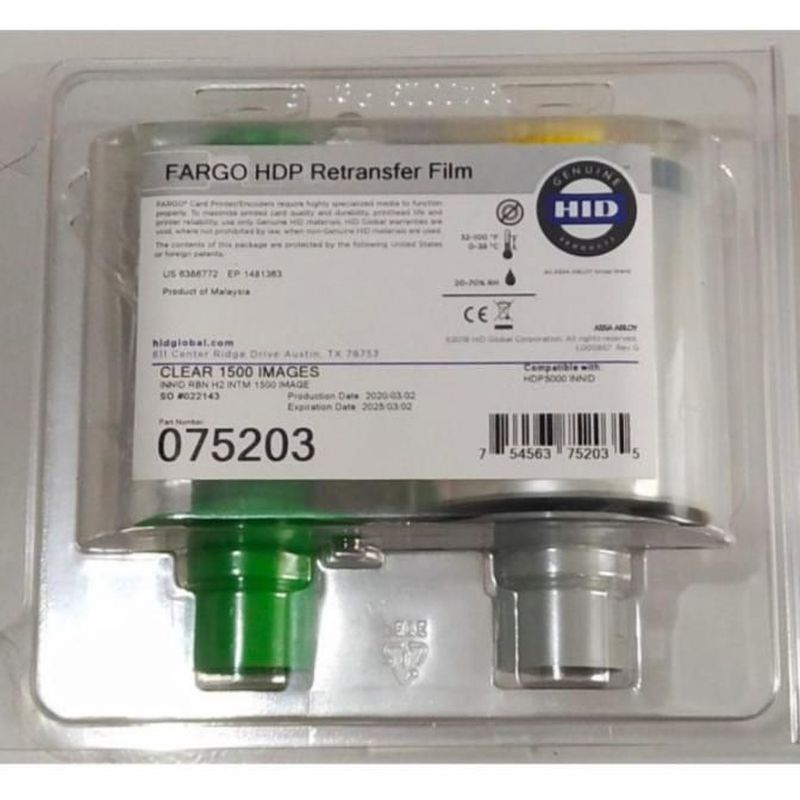 Ribbon FARGO HDP Retransfer Film 5000 PN 075203