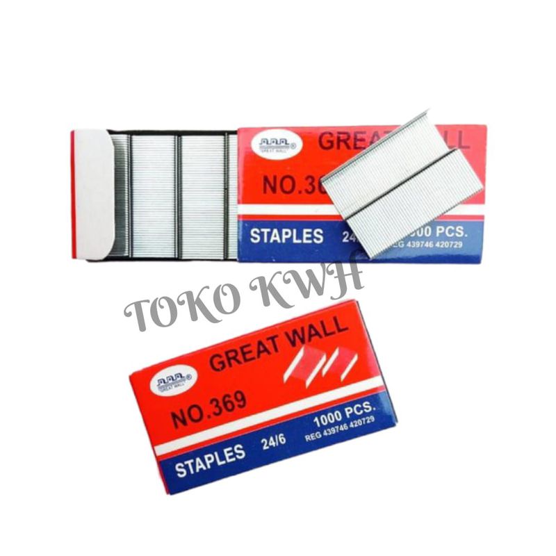 ISI STAPLER BESAR / GREAT WALL 369 ISI STAPLES Big