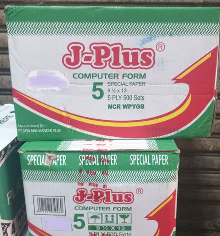 Continuous Form 9,5 x 13, NCR 5 ply (J-Plus)