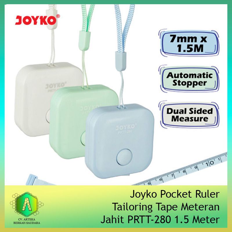 Joyko Pocket Ruler Tailoring Tape Meteran Jahit PRTT-280 1.5 Meter