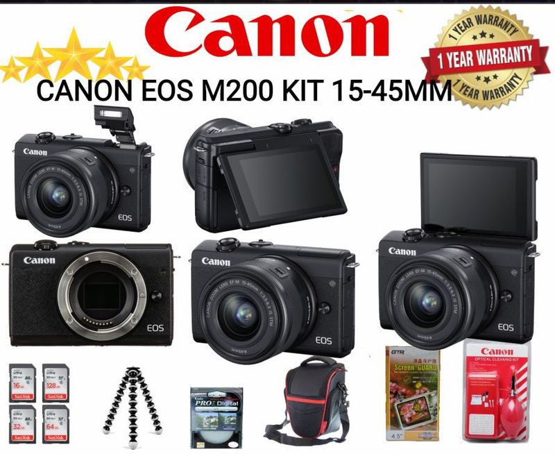 CANOM EOS M200 KIT 15-45MM/M200 KIT/KAMERA CANON EOS M200