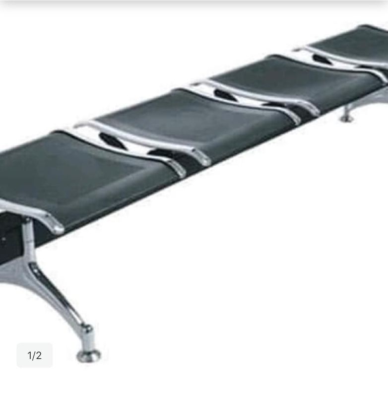 Kursi Ruang Tunggu Besi Stainless Importa IMP-TS04 Isi 4 Tanpa Sandaran