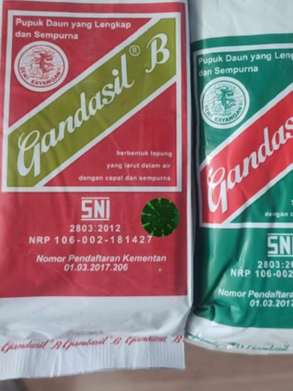 Pupuk Daun NPK Majemuk Gandasil B Dan D 500 Gr - Gandasil D