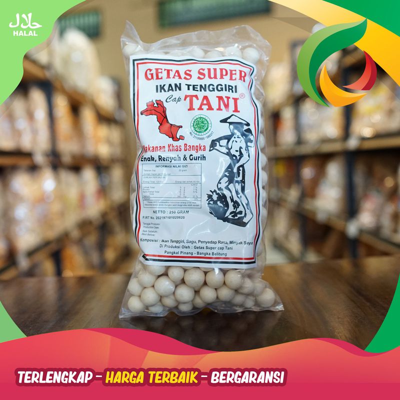 Getas Ikan Tenggiri Merk Tani Khas Bangka 250 Gr