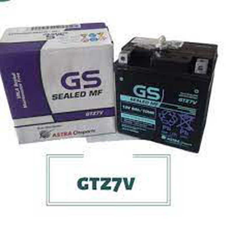 ACCU Aki Motor Kering GS ASTRA AKI GTZ-7V [Sealed Maintenance Free VRLA