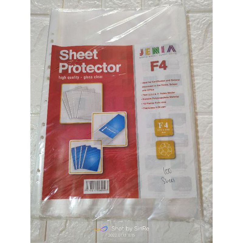Sheet Protector Isi 100 F4