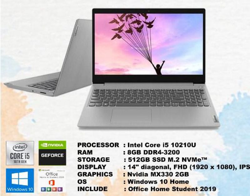 Scheda Madre Lenovo IdeaPad 3 14IML05 81WA – I5-10210U, DDR4, HDMI, Pull, USA - 3