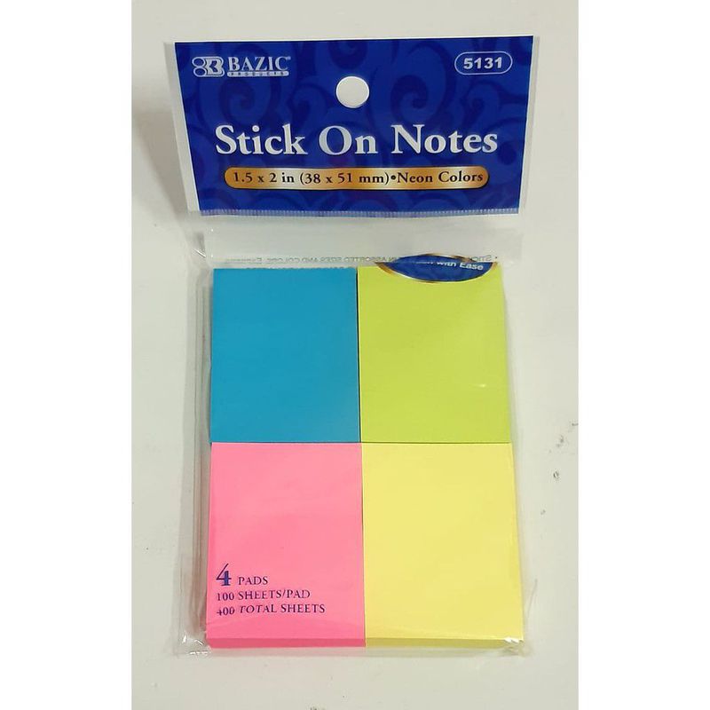 STICKY NOTE BAZIC 4 WARNA