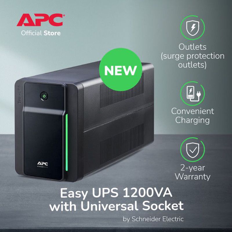 UPS APC BVX1200LIMS APC Easy UPS 1200VA, 230V, AVR, Universal