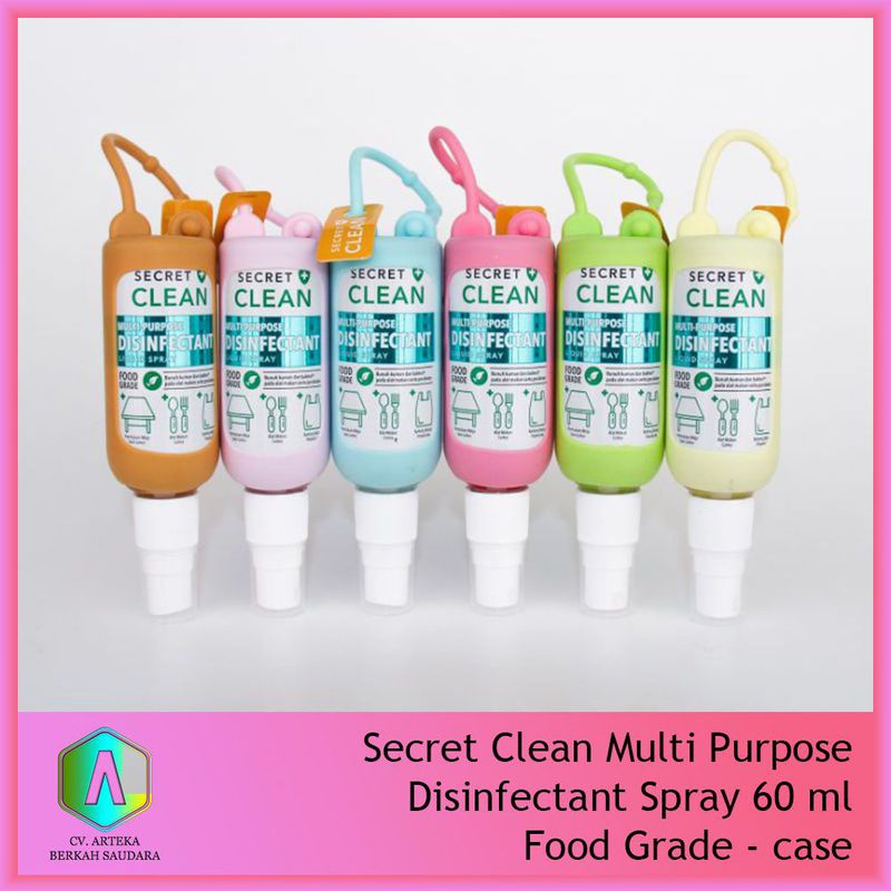 Secret Clean Multi Purpose Disinfectant Spray 60 Ml Food Grade - Case