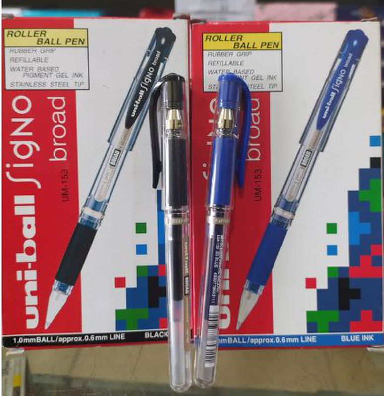 Lápices De Gel Uni Ball Signo Broad 153 Lápiz Gel Uni Ball Signo Broad 153 Blanco