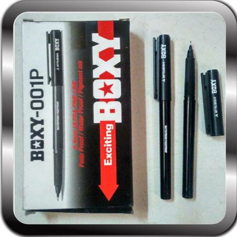 Bolpoin Pulpen BOXY Boxy 001 Black