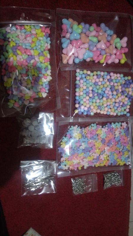 MANIK POLOS 8mm / MANIK SUSU 8mm / MANIK PLASTIK / MANIK (Per Pak)