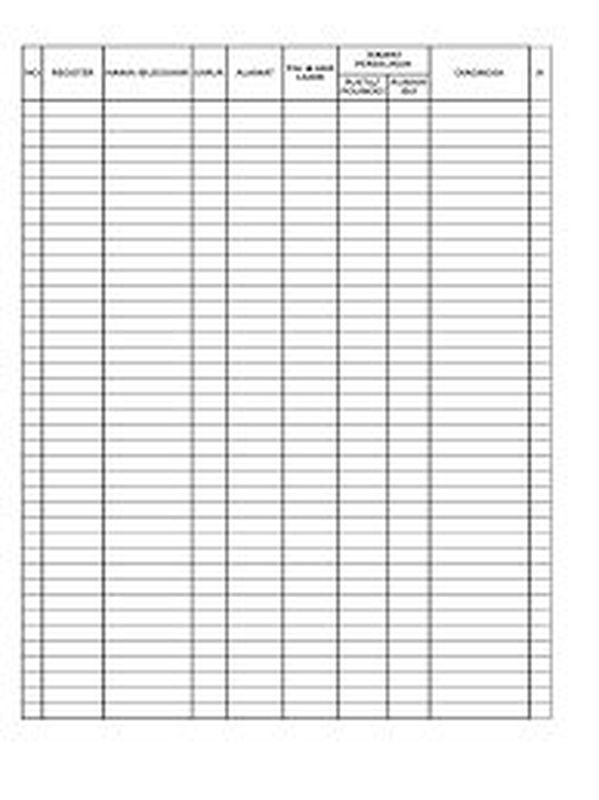 CETAK BUKU REGISTER