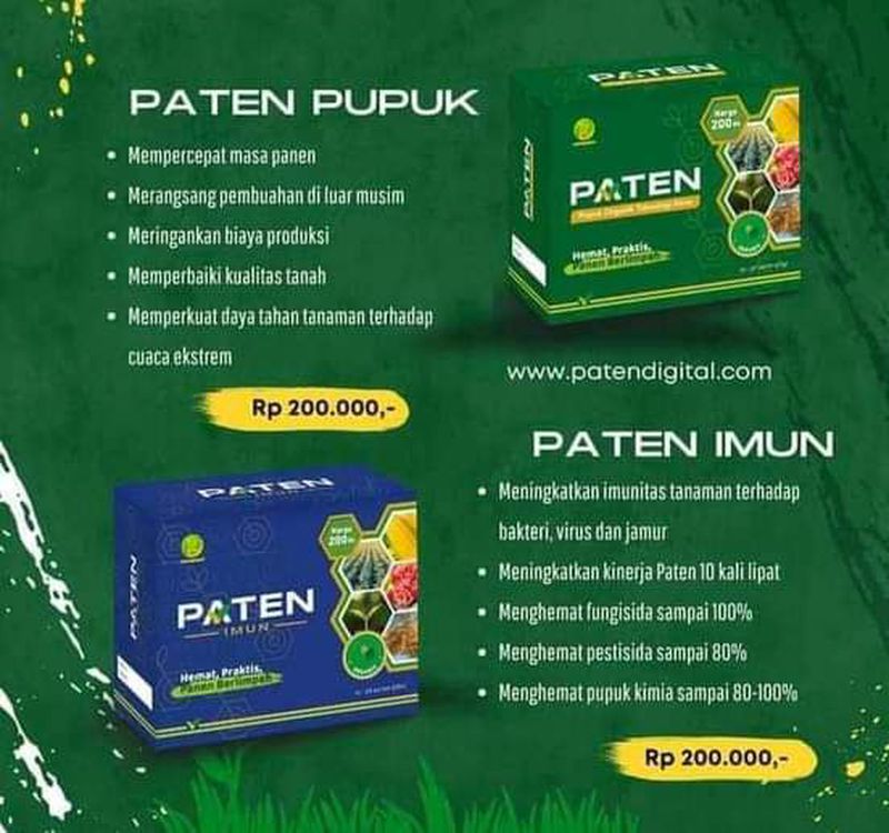 Pupuk Organik Paten dan Imun