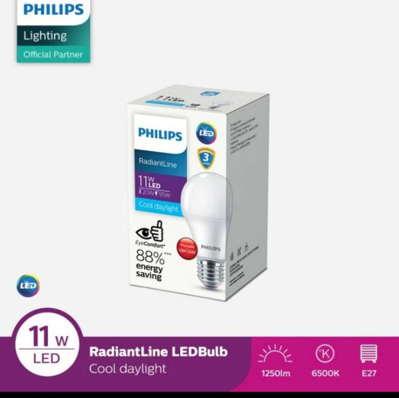 lampu led philips 11 wat