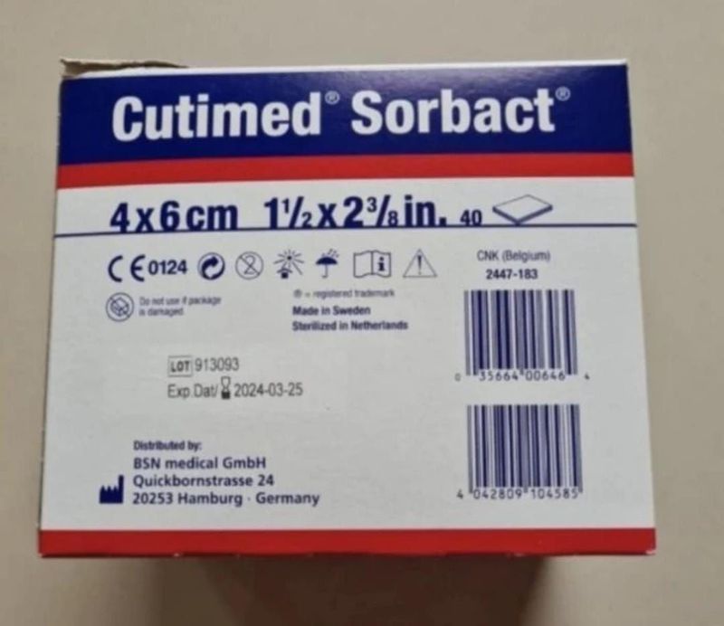 Cutimed Sorbact 4x6 cm