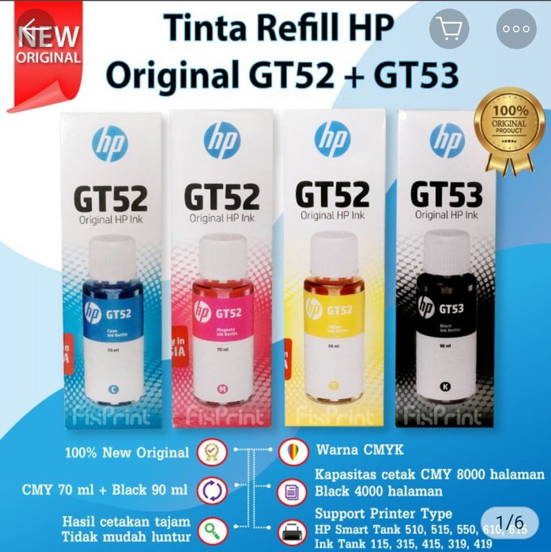Tinta HP - Kuning