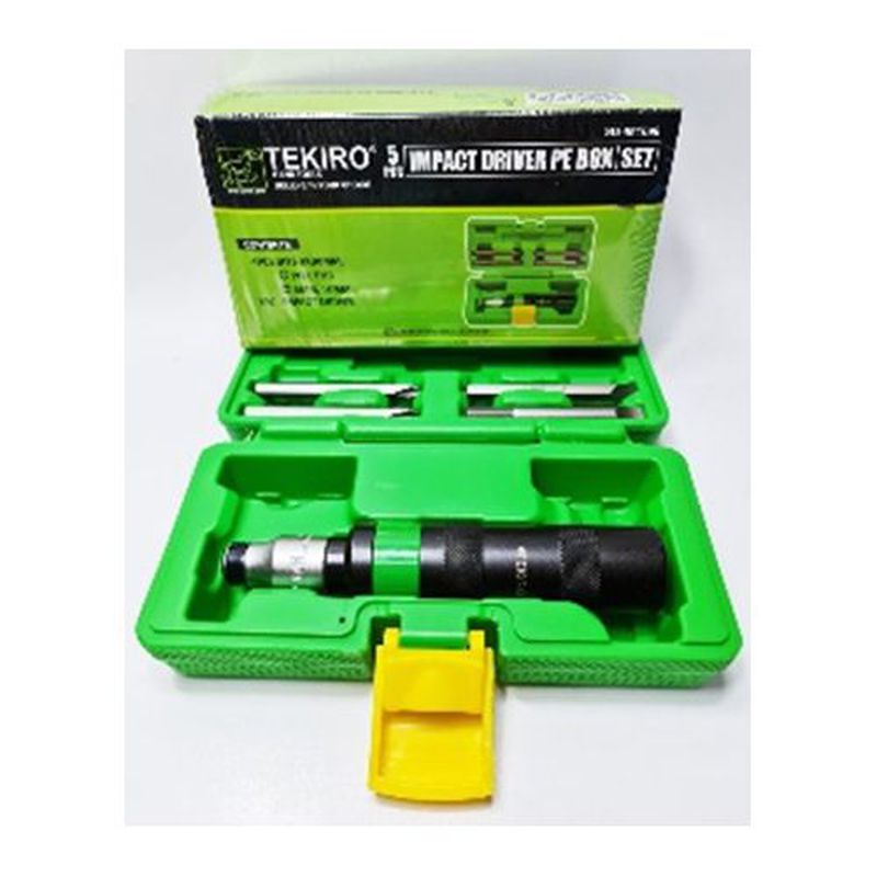 Tekiro Obeng ketok set 5pc Original Impact driver Obeng gedor set 5 pcs ...