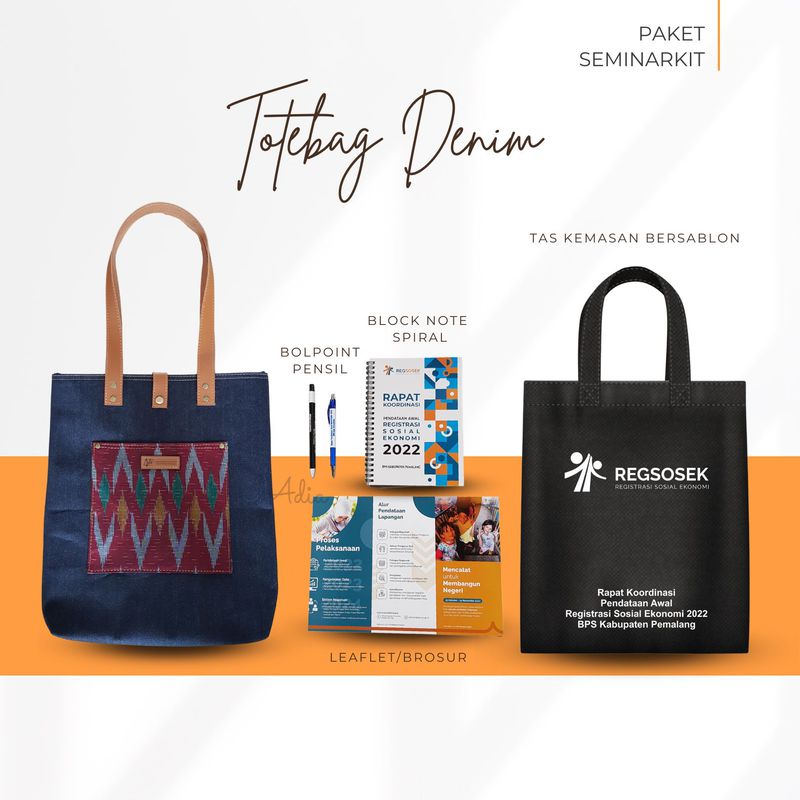 Paket Seminarkit Totebag Denim