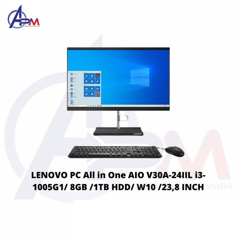 LENOVO PC All in One AIO LENOVO V30A-24IIL i3-1005G1 8GB 1TB HDD 23.8