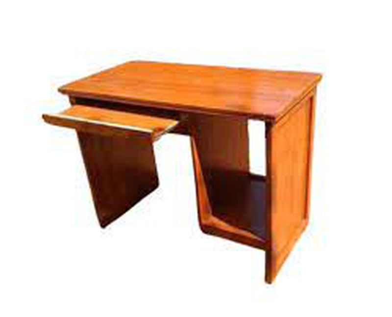meja komputer (kayu kombinasi particle bord+mdf)