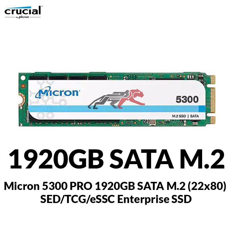 Micron 5300 PRO 1920GB SATA M.2 (22x80) SED/TCG/eSSC Enterprise SSD [Single Pack/Tray]