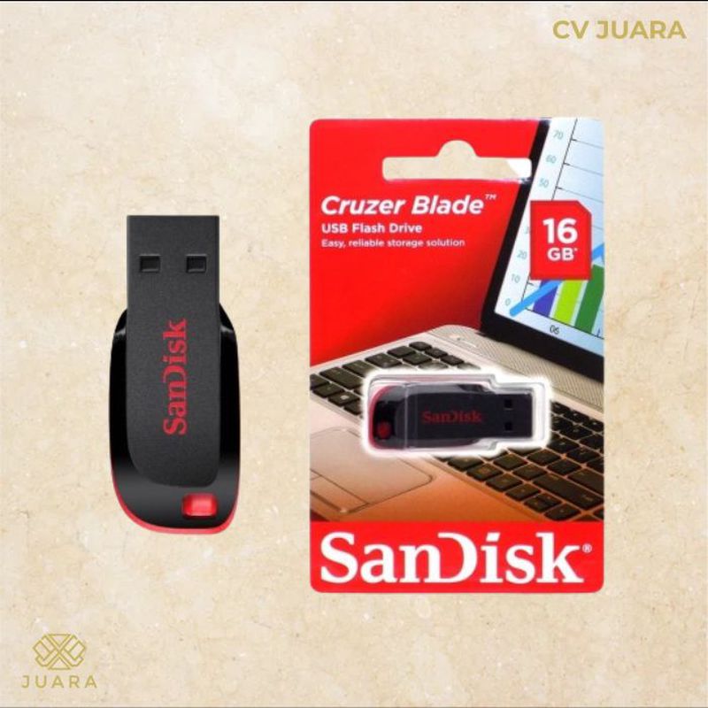 Sandisk Flashdisk 16GB - USB Drive 16gb USB 2.0 Original CV Juara ...