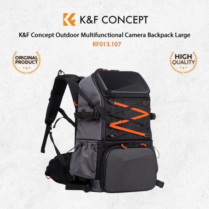 K&F KNF Concept 33L Tas Large Travel Backpack Waterproof Photography