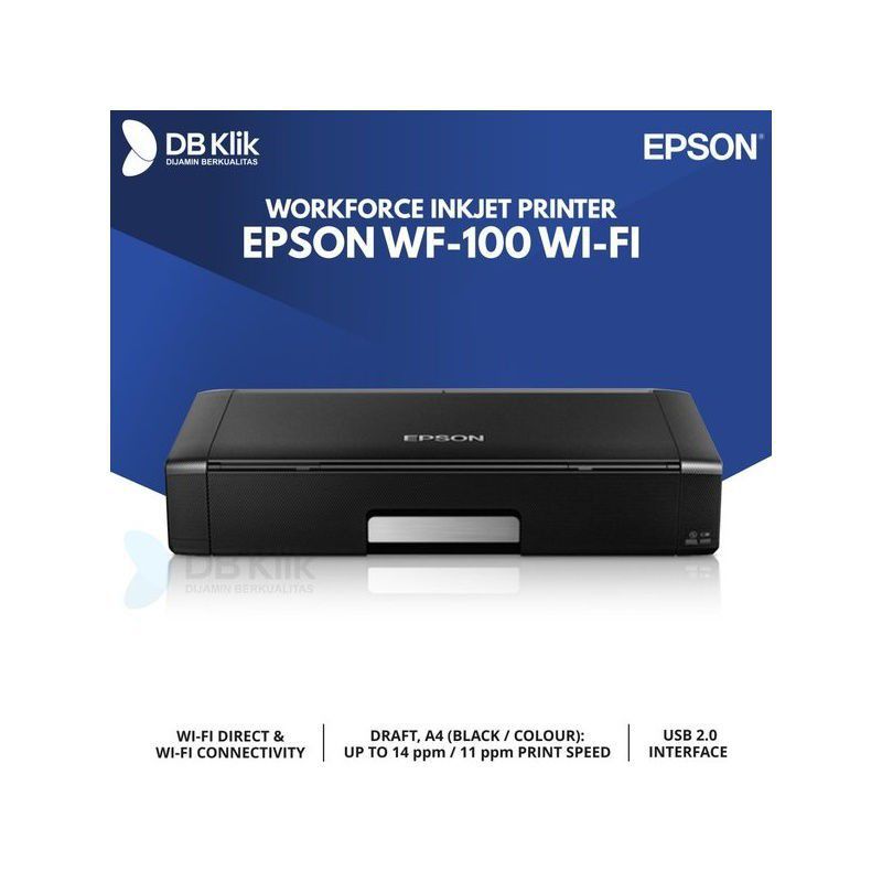 Printer Workforce Epson Wf 100 Wi Fi Inkjet Printer Epson Wf100 0806