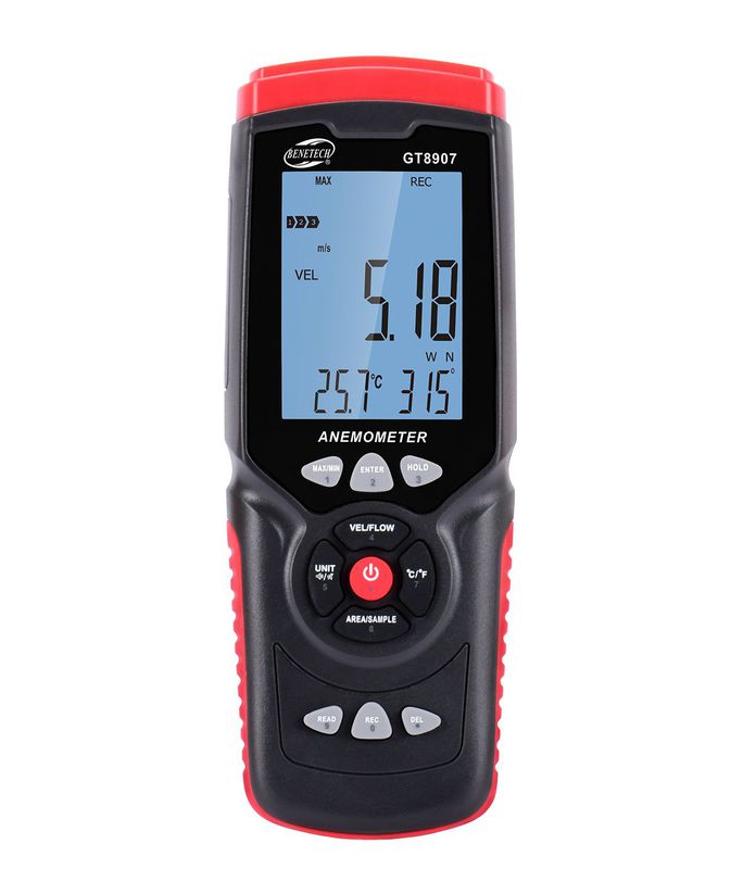 GT8907 Anemometer Data Logger
