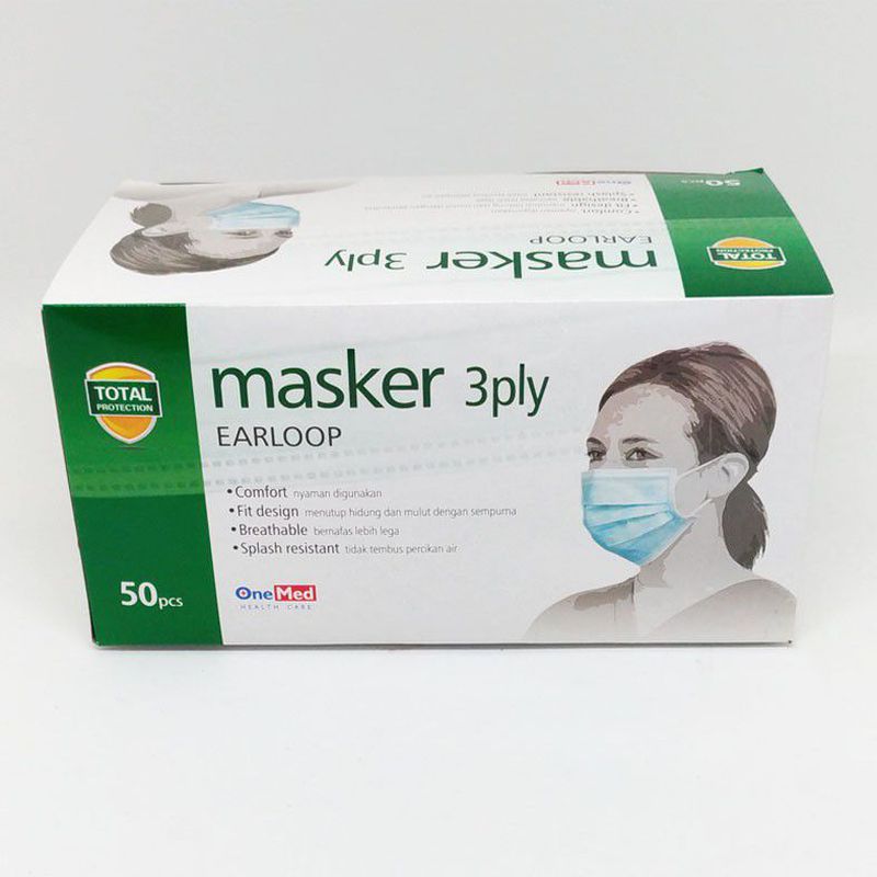 Masker Medis Onemed Earloop / Telinga / Cantol