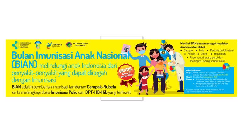 Spanduk ukuran 1 x 1