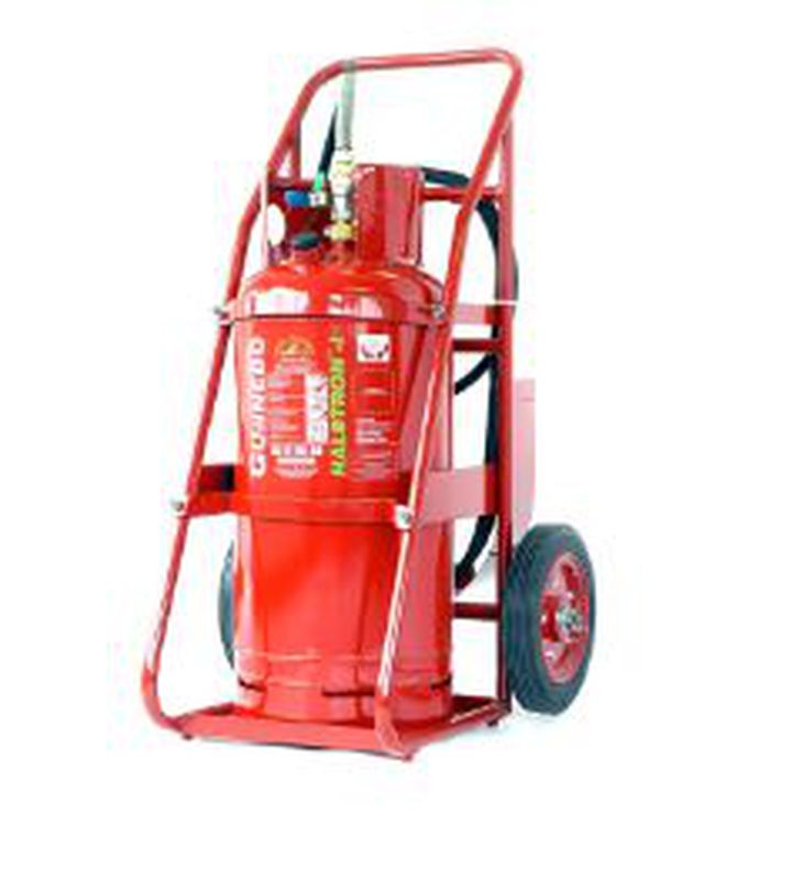 GUNNEBO FIRE EXTINGUISHER WHEELED FE-36 GFW-50 Lbs