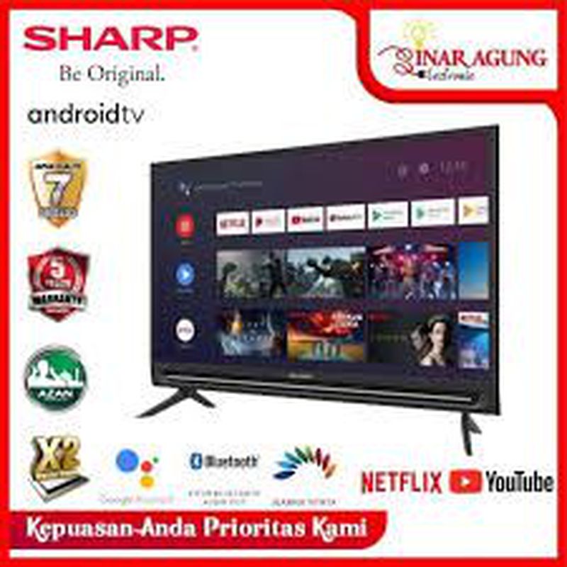 Sharp LED Smart Android TV 80 Inch 4T-C80CL1X 4K Ultra-HDR 4TC80CL1X