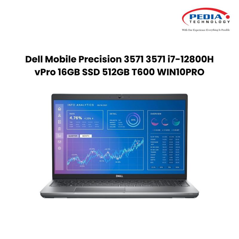 Dell Mobile Precision 3571 i712800H vPro 16GB SSD 512GB T600 WINDOWS