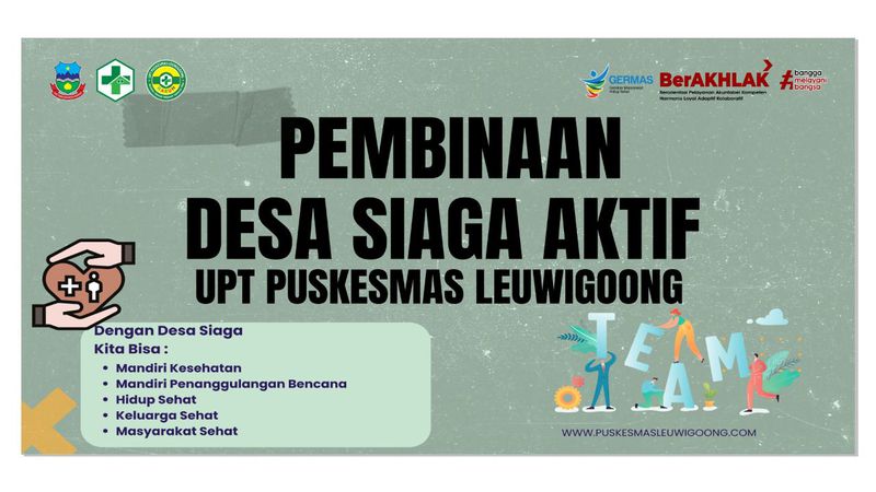 Spanduk Pembinaan Desa Siaga uk. 2x1m