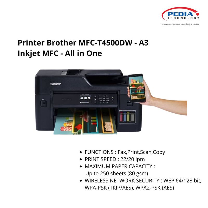 Printer Brother MFCT4500DW A3 Inkjet MFC All in One