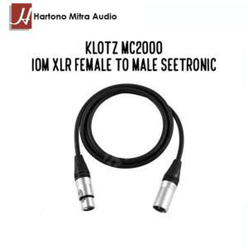 KLOTZ MC2000, 10M FEMALE TO MALE SEETRONIC