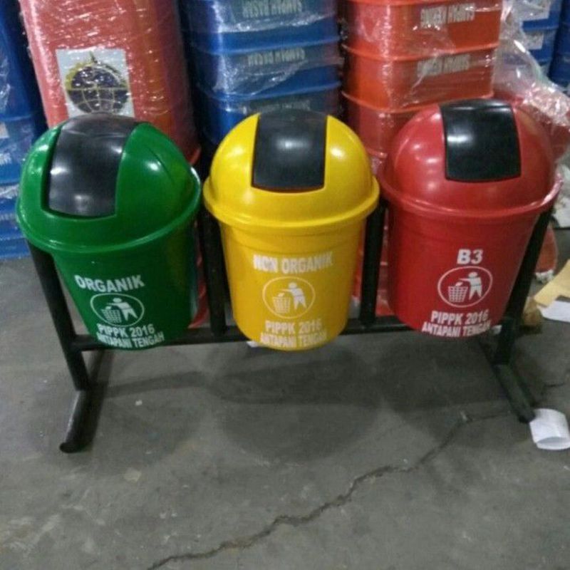 Tong Sampah Terpilah 3 warna