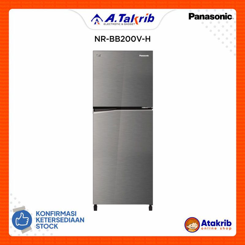 PANASONIC KULKAS 2 PINTU SMALL NR-BB200V-H Kapasitas 196L