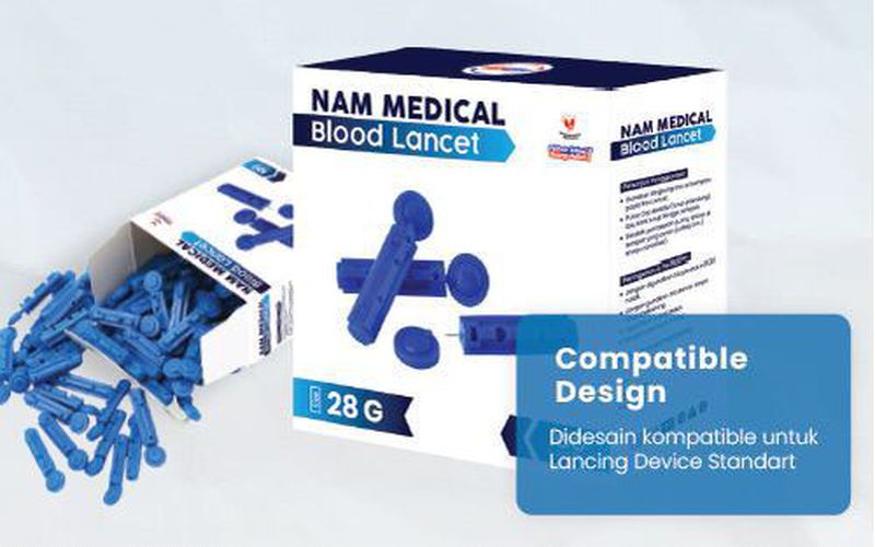 Blood Lancet 28G '100 pcs NAM Medical