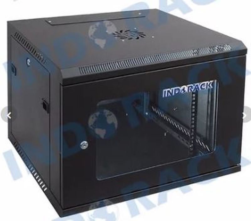 Rack Server Wallmount Rack 8U Depth 500mm Indorack Single Door WR5008S