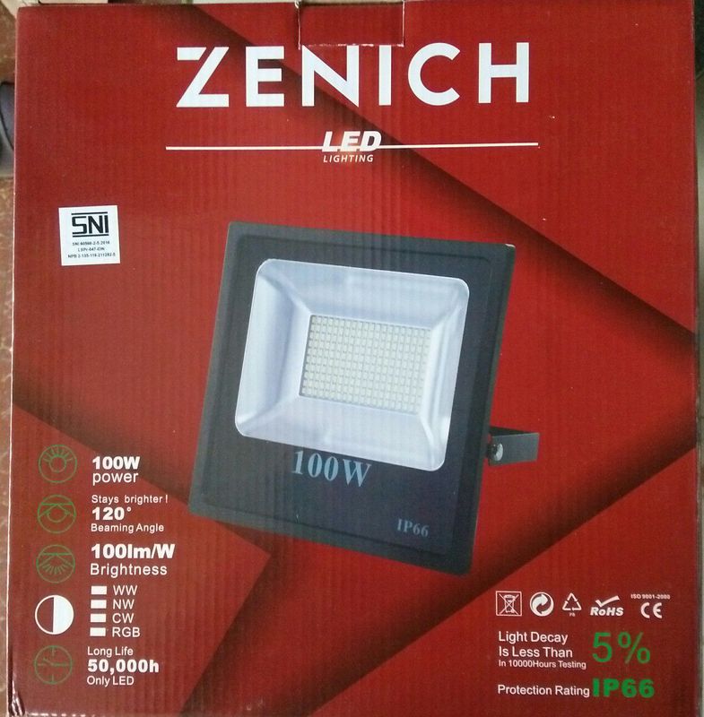 Lampu Sorot Led 100 W Merk Zenich