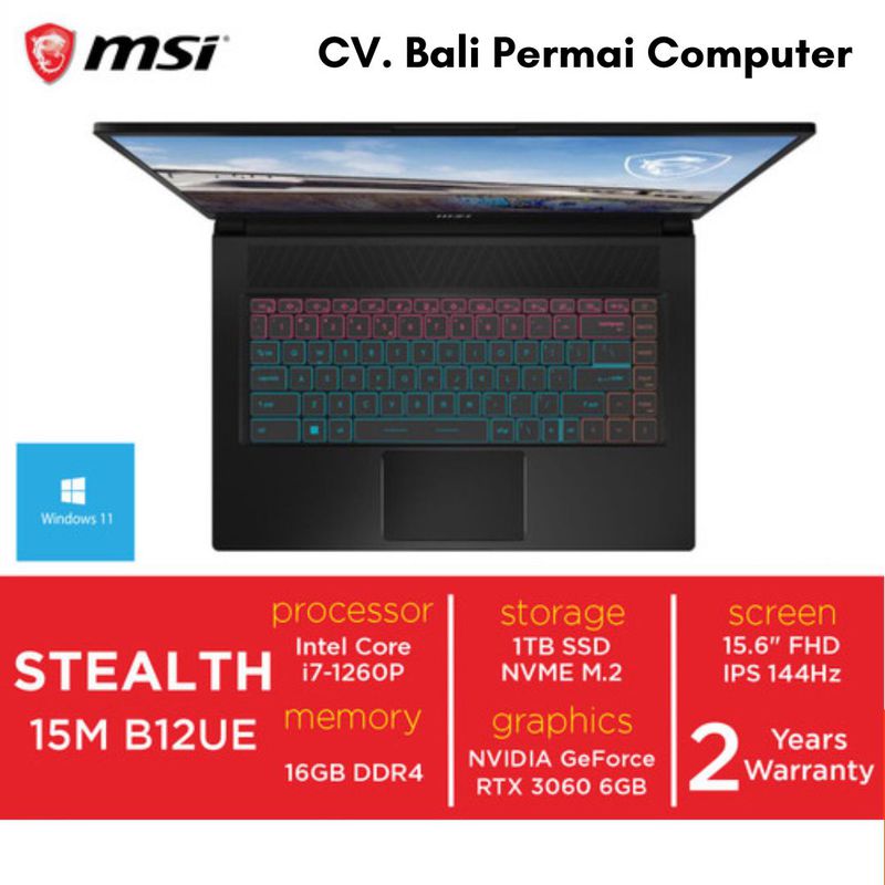 MSI Stealth 15M B12UE