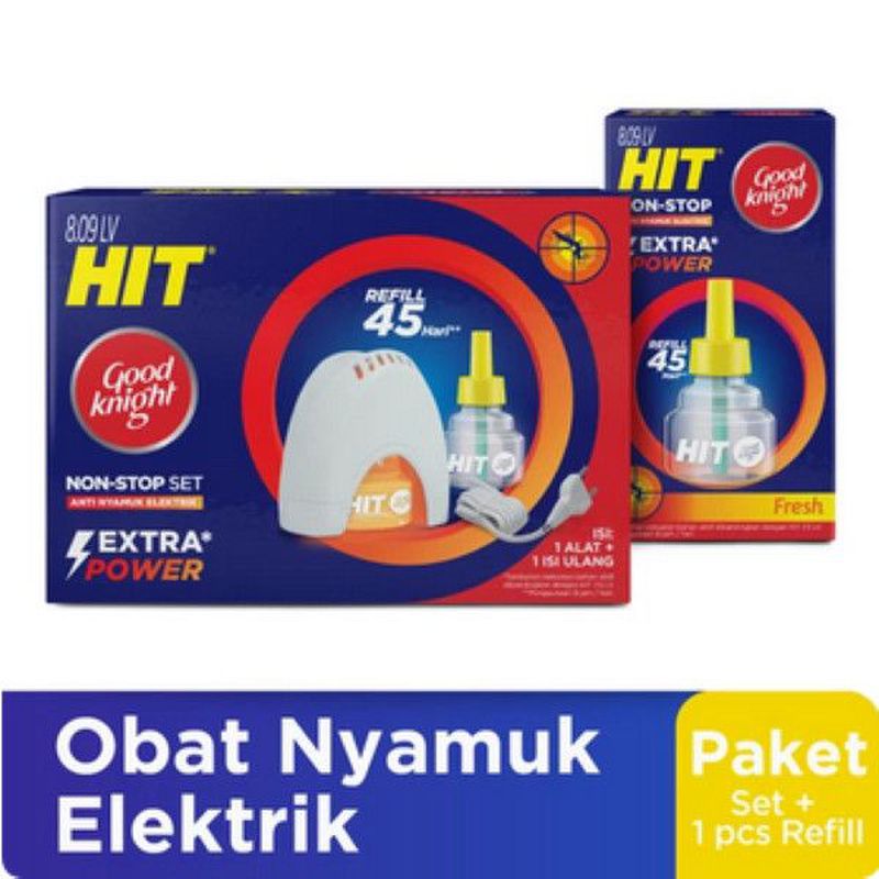 Hit Goodknight Non Stop Obat Nyamuk Elektrik Set Refill Fresh